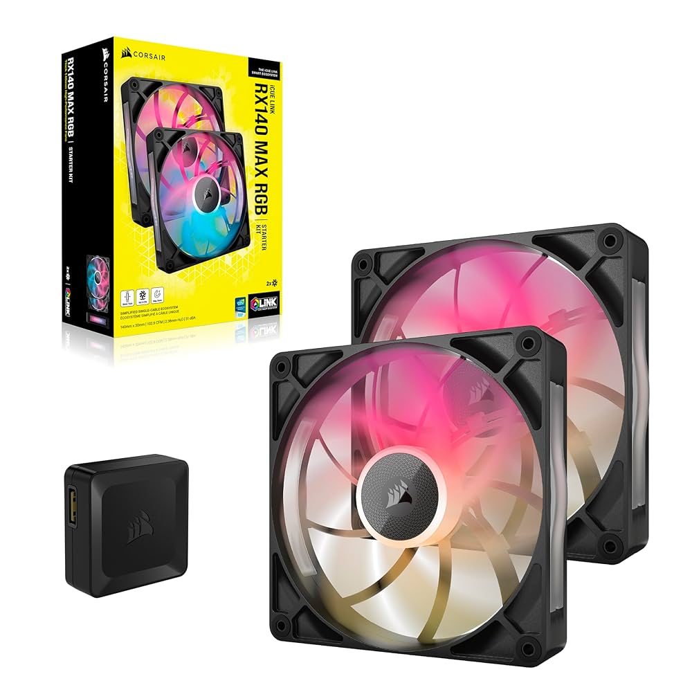 Amazon | CORSAIR iCUE LINK RX140 MAX RGB スターターキット